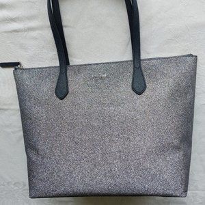 Kate Spade Joeley Glitter Large Tote WKRU6278 - Navy